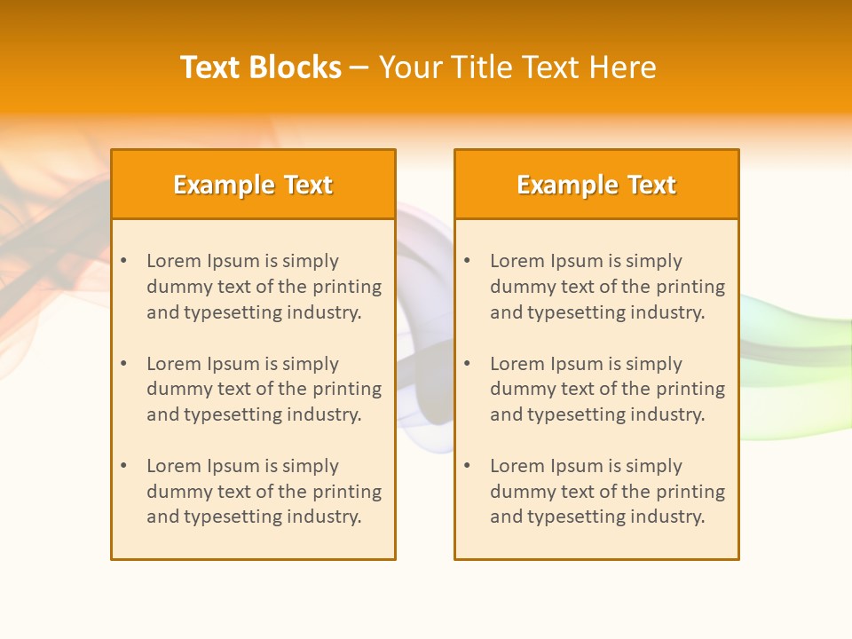 Wave Ideas Curve PowerPoint Template