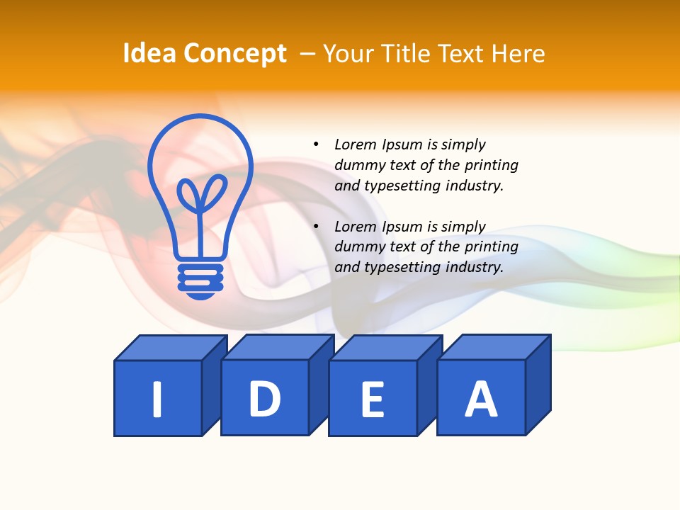 Wave Ideas Curve PowerPoint Template