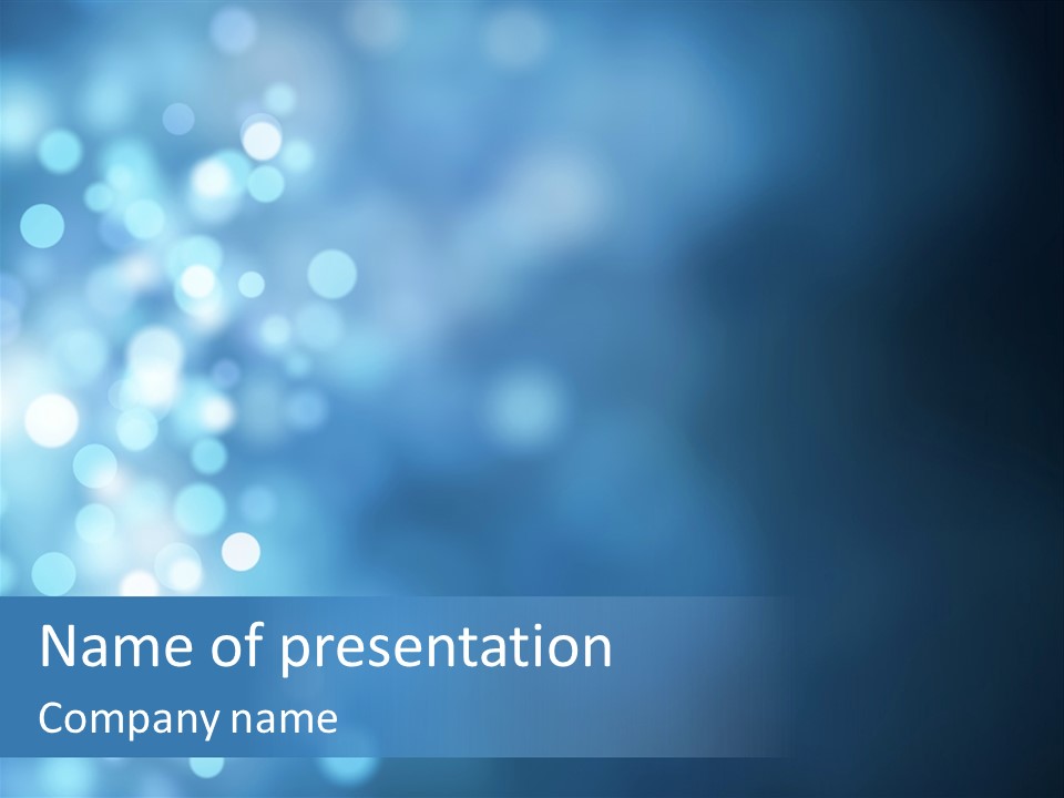 Template Decoration Glow PowerPoint Template