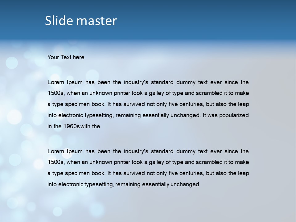 Template Decoration Glow PowerPoint Template