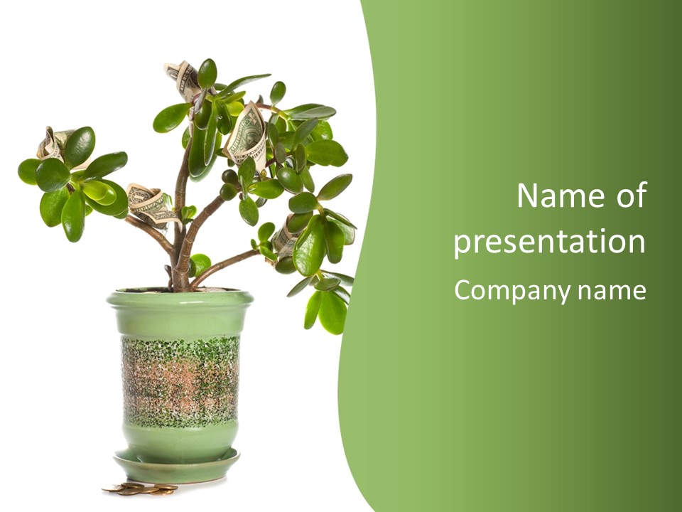 Green Nature Isolated PowerPoint Template