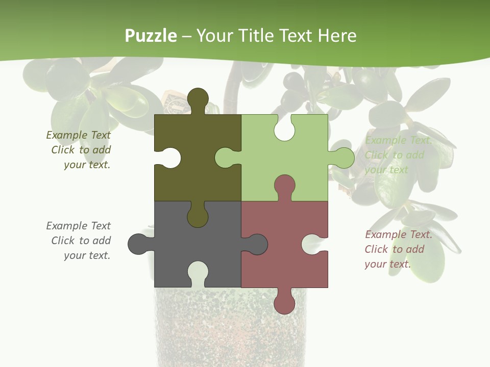 Green Nature Isolated PowerPoint Template