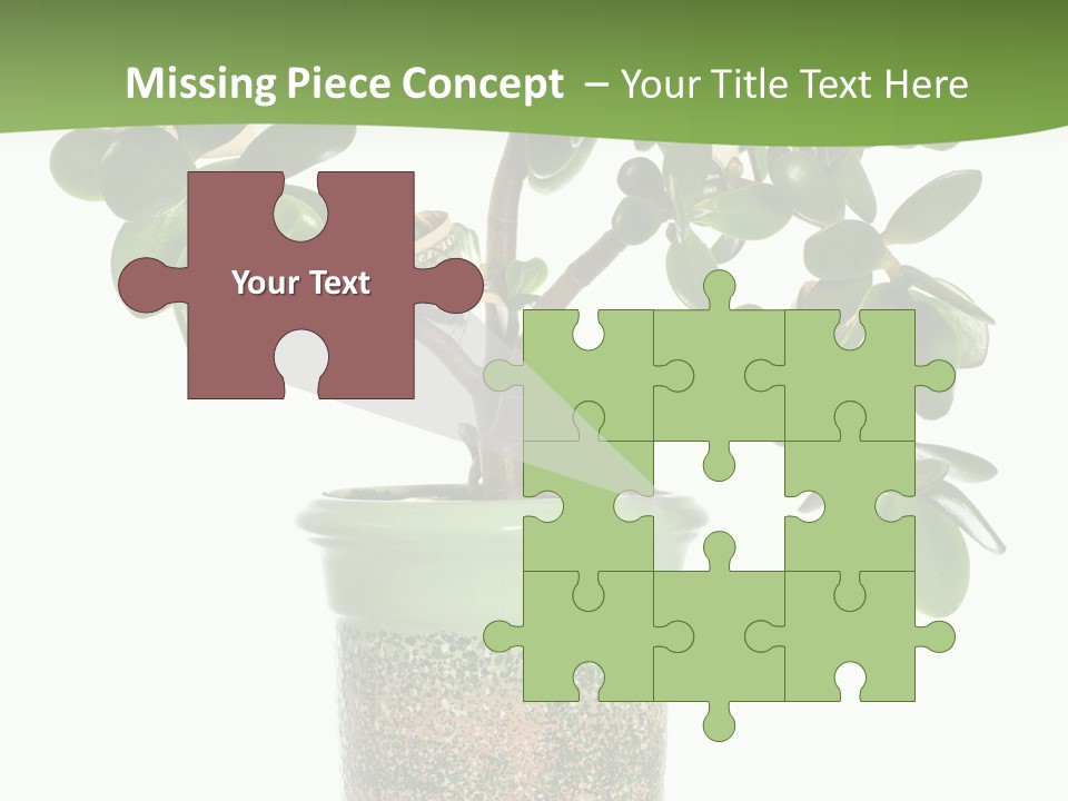 Green Nature Isolated PowerPoint Template