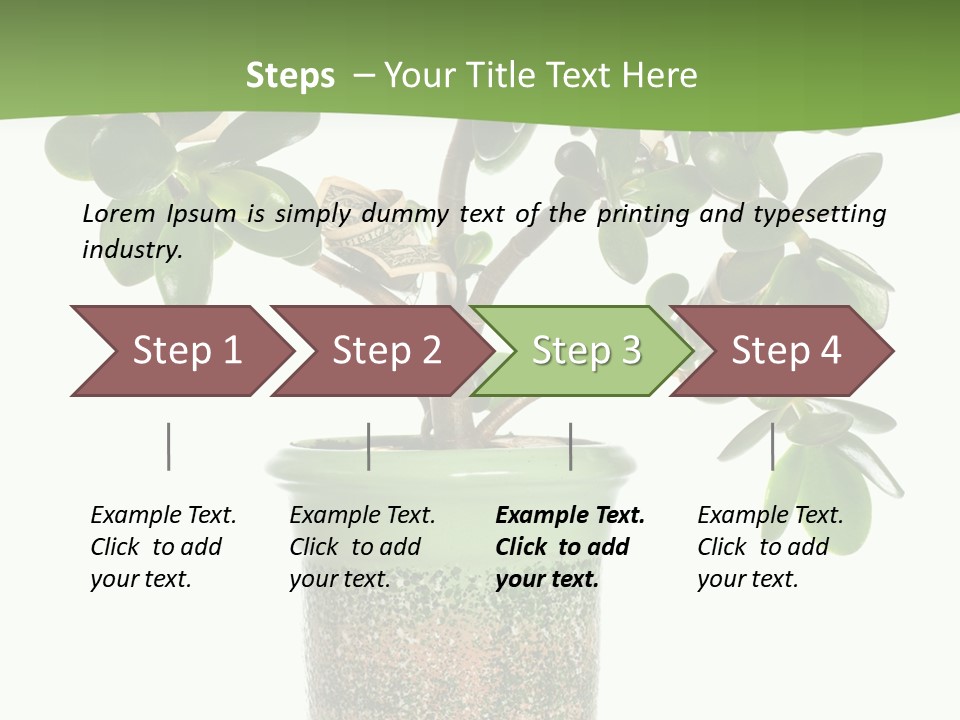 Green Nature Isolated PowerPoint Template