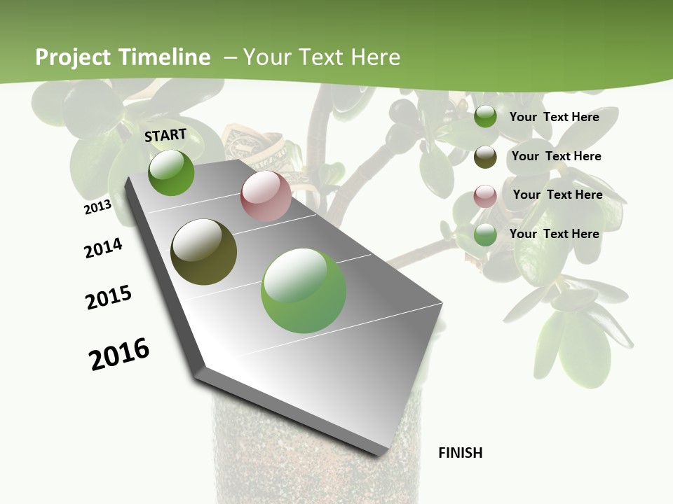 Green Nature Isolated PowerPoint Template