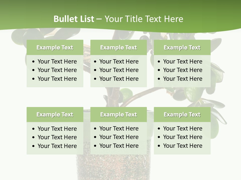 Green Nature Isolated PowerPoint Template