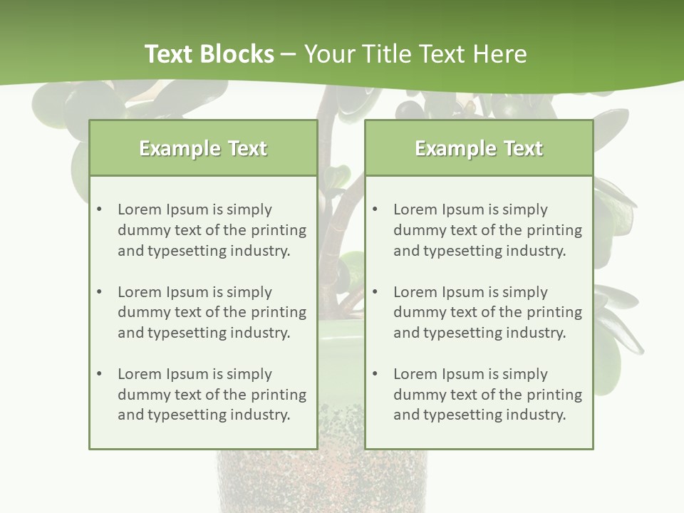 Green Nature Isolated PowerPoint Template