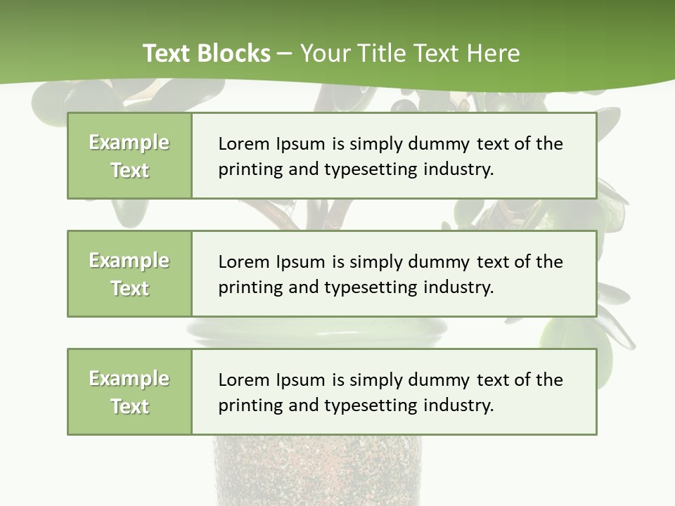 Green Nature Isolated PowerPoint Template