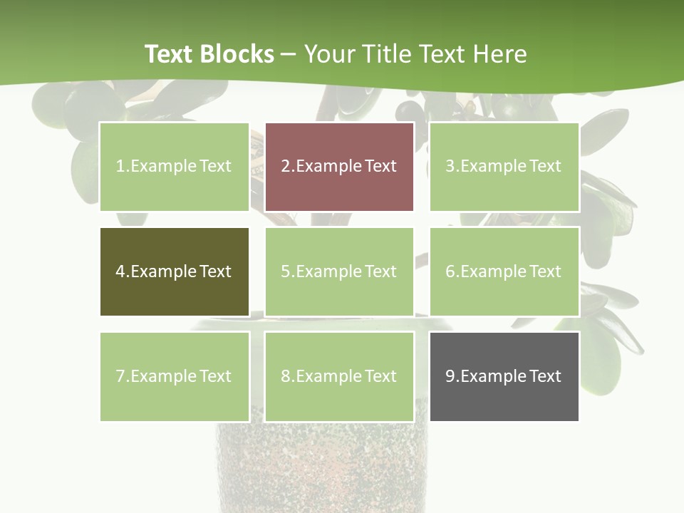 Green Nature Isolated PowerPoint Template