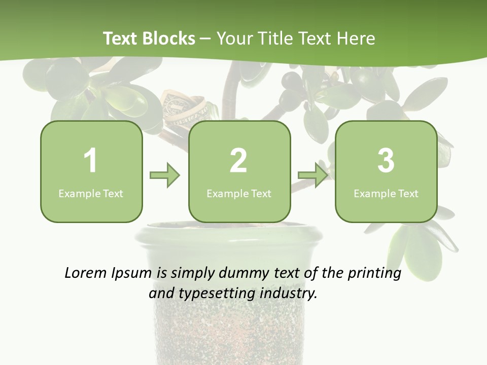 Green Nature Isolated PowerPoint Template