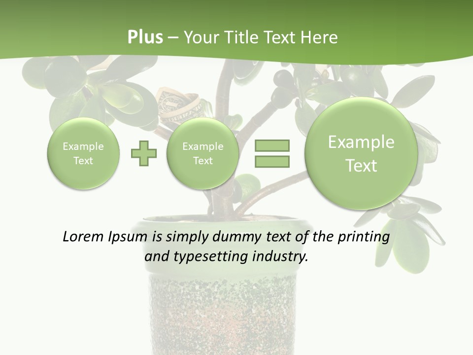 Green Nature Isolated PowerPoint Template