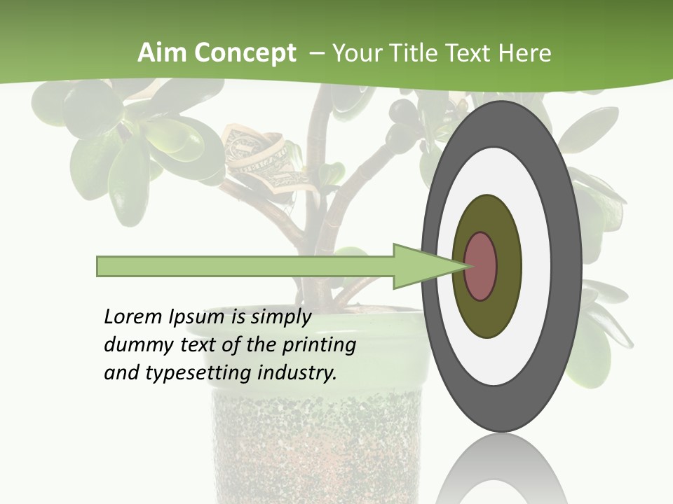 Green Nature Isolated PowerPoint Template