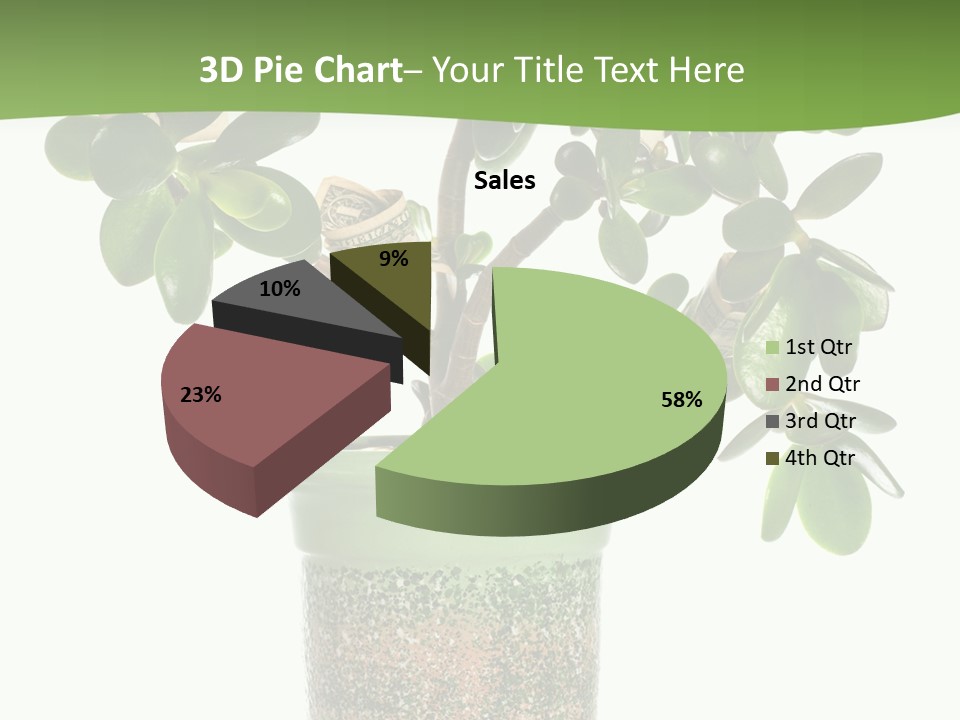Green Nature Isolated PowerPoint Template