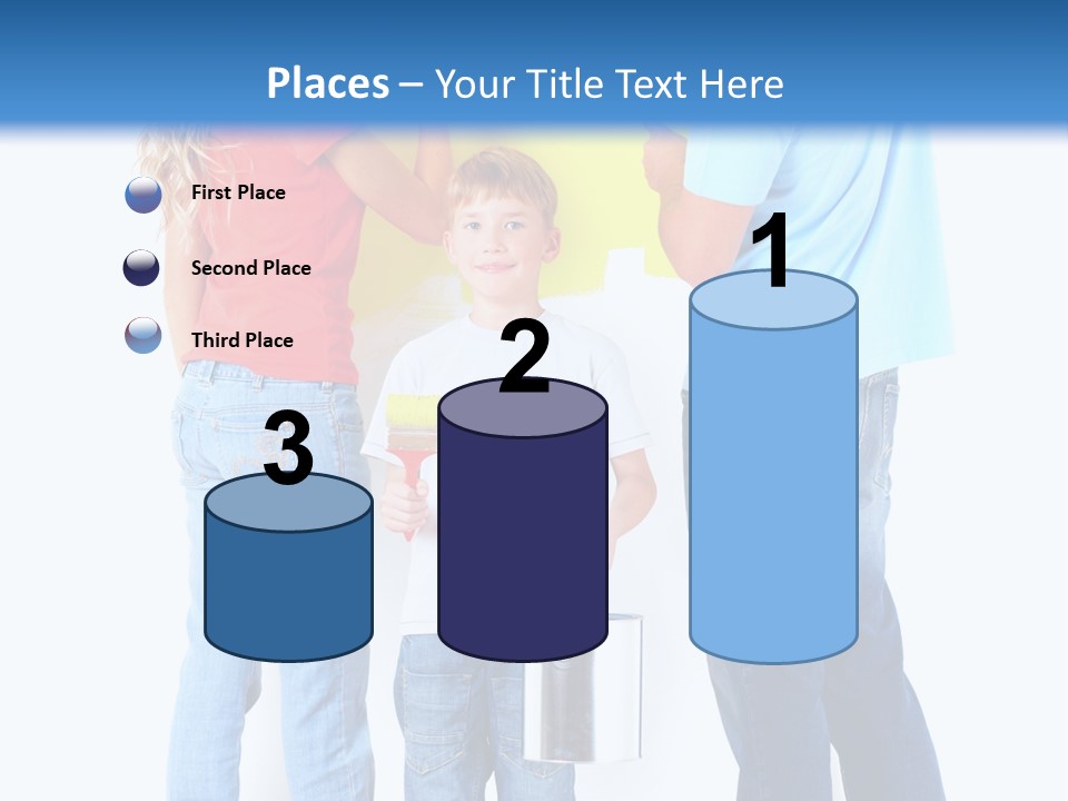 Paintbrush Couple Smile PowerPoint Template