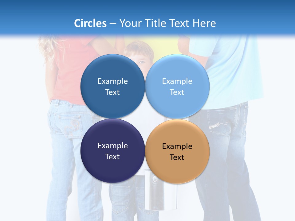 Paintbrush Couple Smile PowerPoint Template