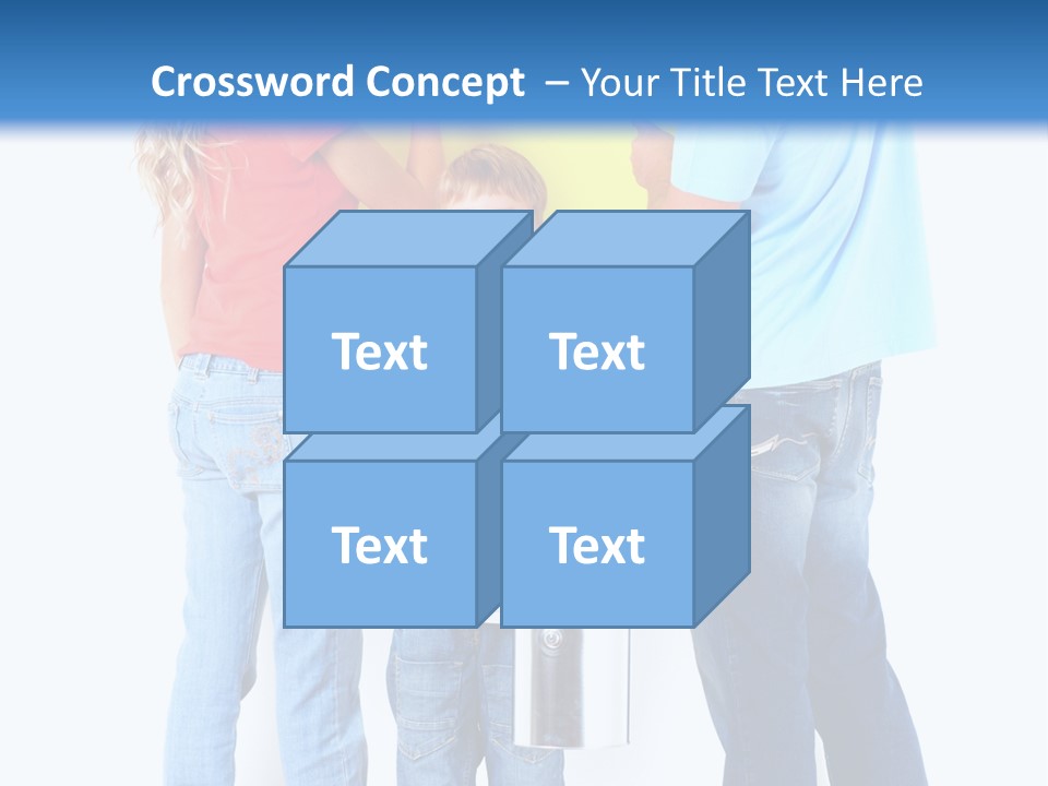 Paintbrush Couple Smile PowerPoint Template