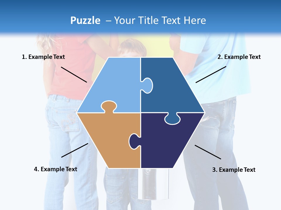 Paintbrush Couple Smile PowerPoint Template
