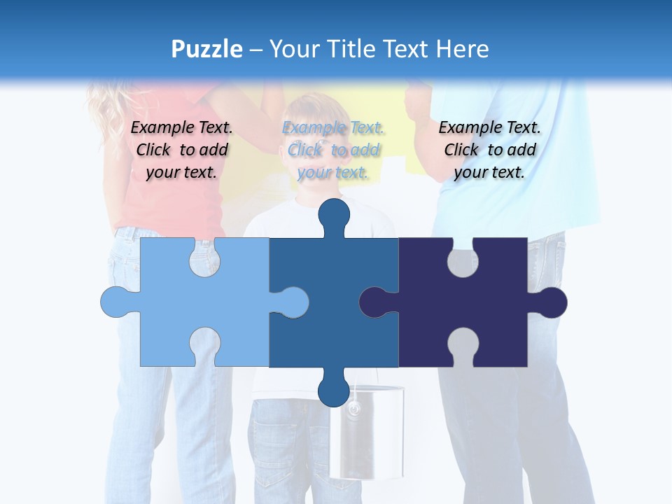 Paintbrush Couple Smile PowerPoint Template