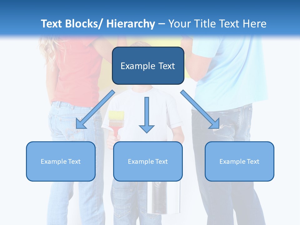 Paintbrush Couple Smile PowerPoint Template