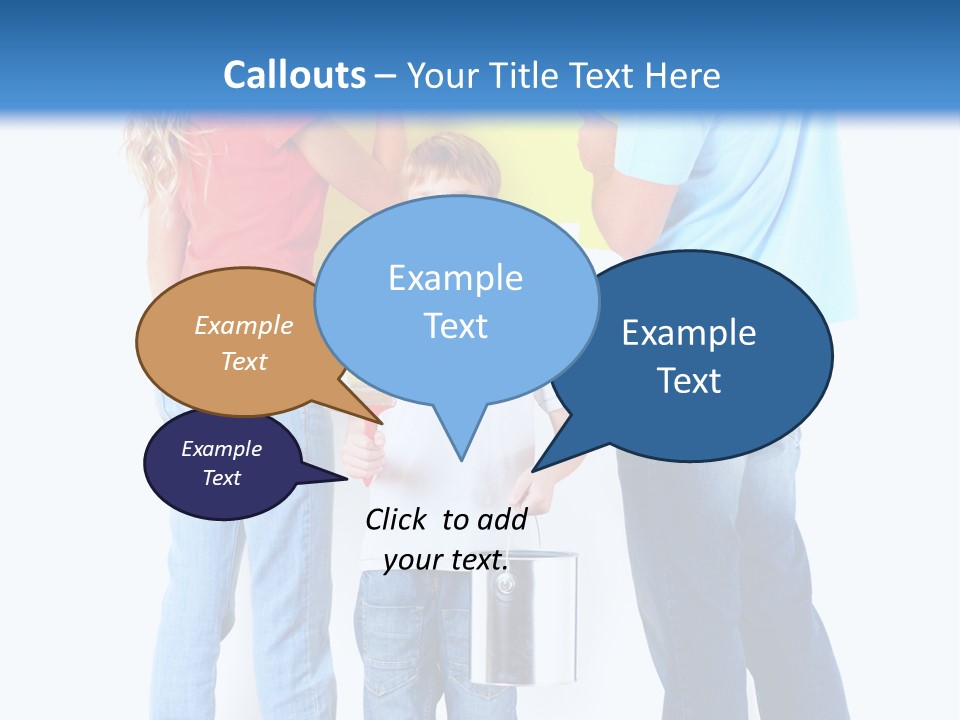 Paintbrush Couple Smile PowerPoint Template