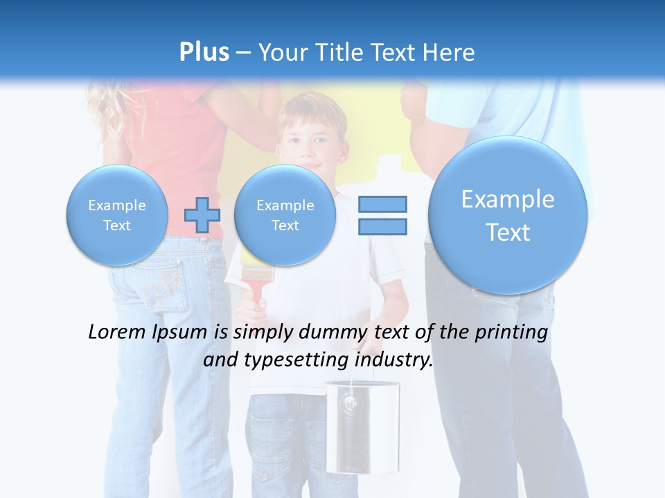 Paintbrush Couple Smile PowerPoint Template