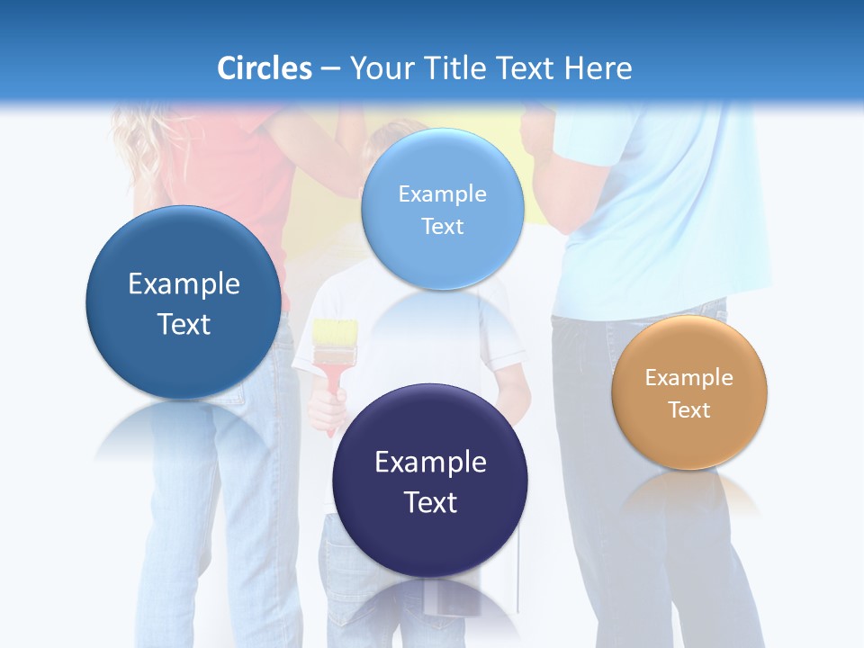 Paintbrush Couple Smile PowerPoint Template