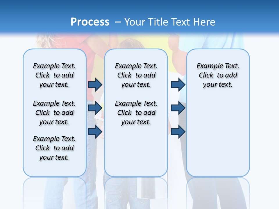 Paintbrush Couple Smile PowerPoint Template