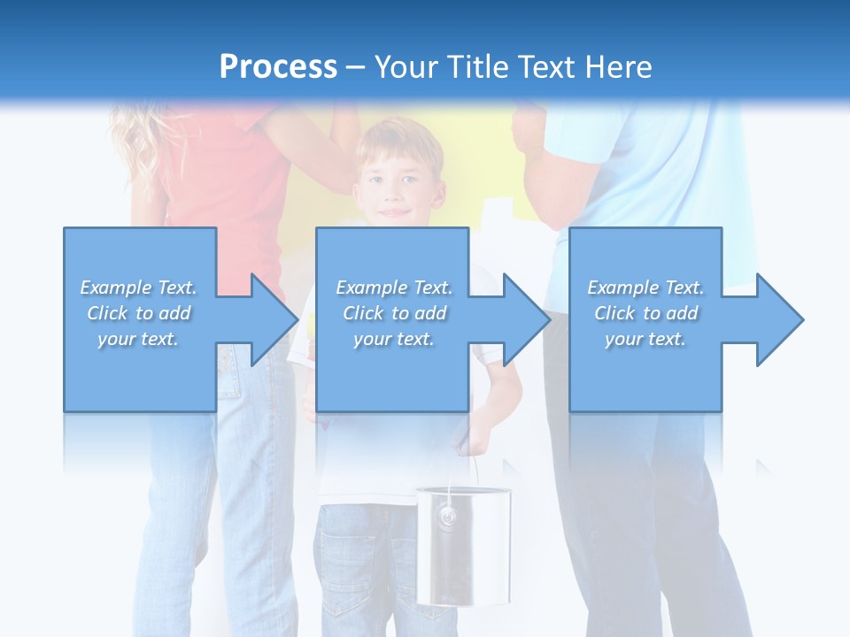 Paintbrush Couple Smile PowerPoint Template