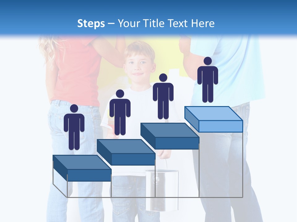 Paintbrush Couple Smile PowerPoint Template