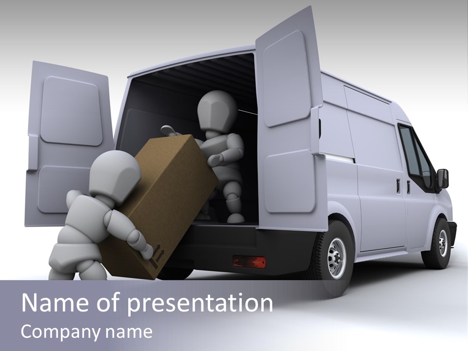 Carton Messenger Removal PowerPoint Template