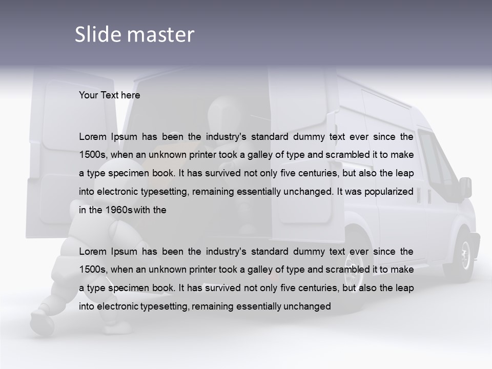 Carton Messenger Removal PowerPoint Template