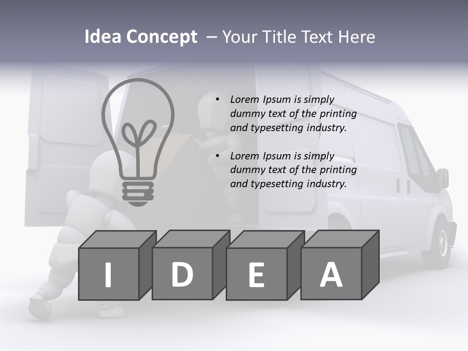 Carton Messenger Removal PowerPoint Template