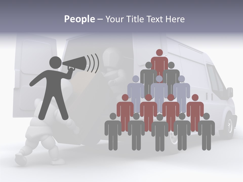 Carton Messenger Removal PowerPoint Template