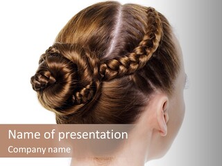 Hairstyle Hair Female PowerPoint Template