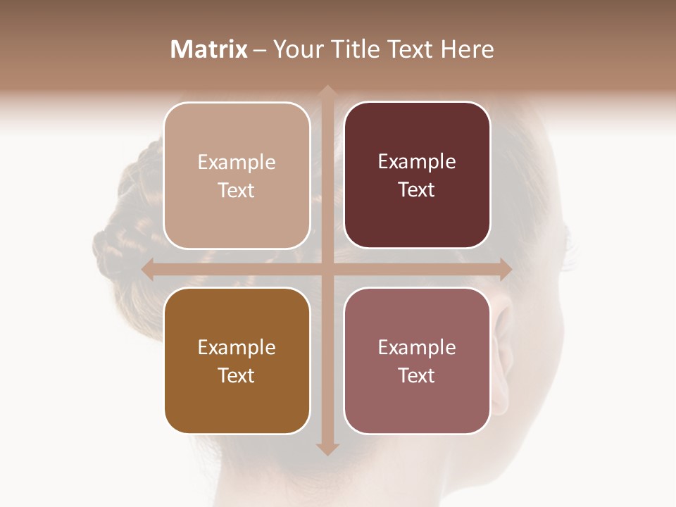 Hairstyle Hair Female PowerPoint Template