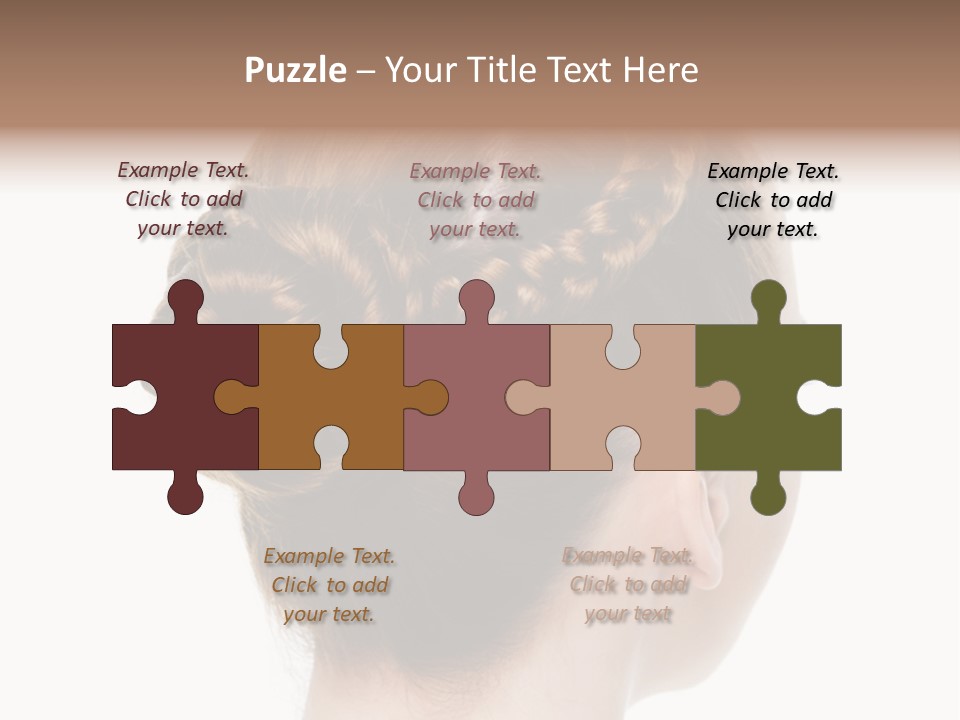 Hairstyle Hair Female PowerPoint Template