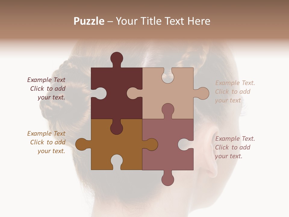 Hairstyle Hair Female PowerPoint Template