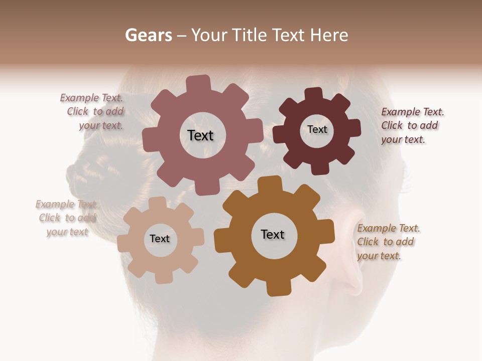 Hairstyle Hair Female PowerPoint Template