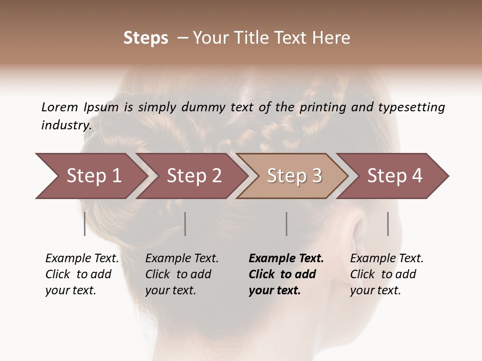 Hairstyle Hair Female PowerPoint Template