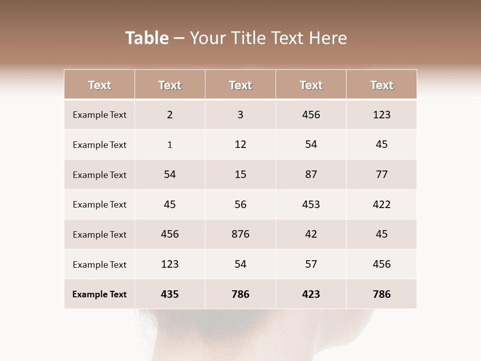 Hairstyle Hair Female PowerPoint Template