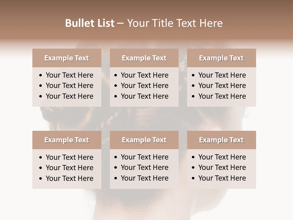 Hairstyle Hair Female PowerPoint Template