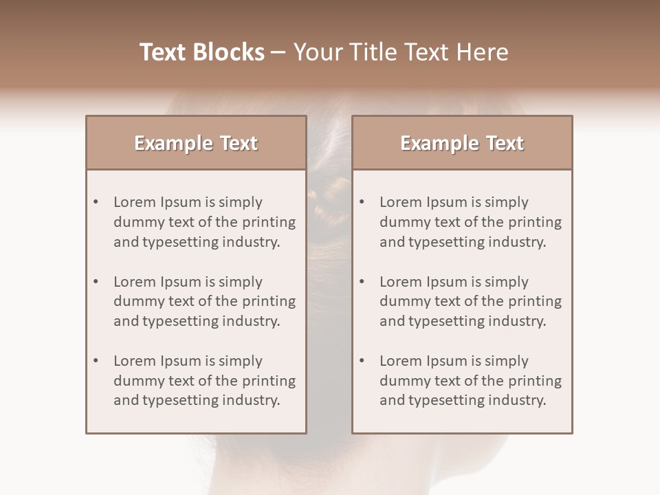 Hairstyle Hair Female PowerPoint Template