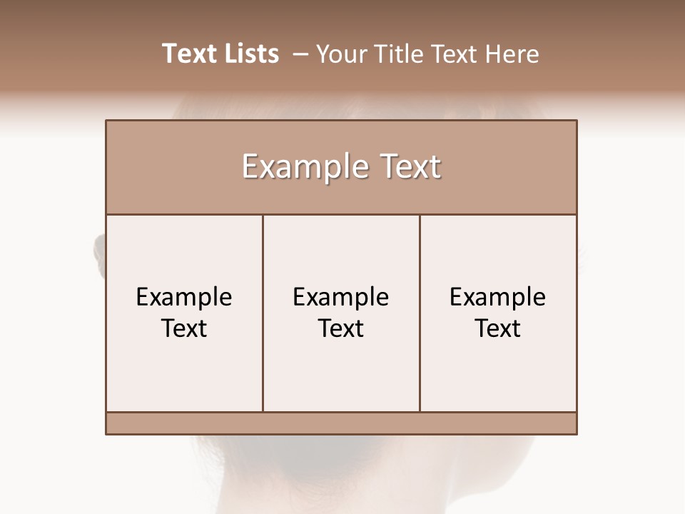 Hairstyle Hair Female PowerPoint Template