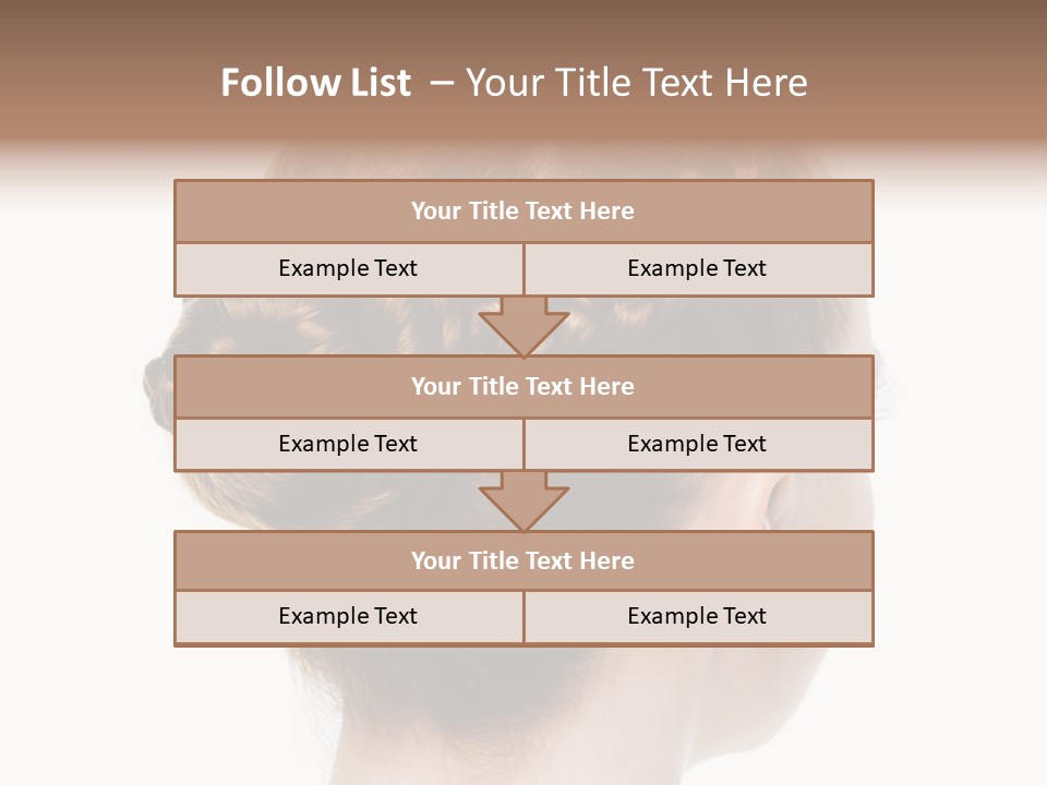 Hairstyle Hair Female PowerPoint Template