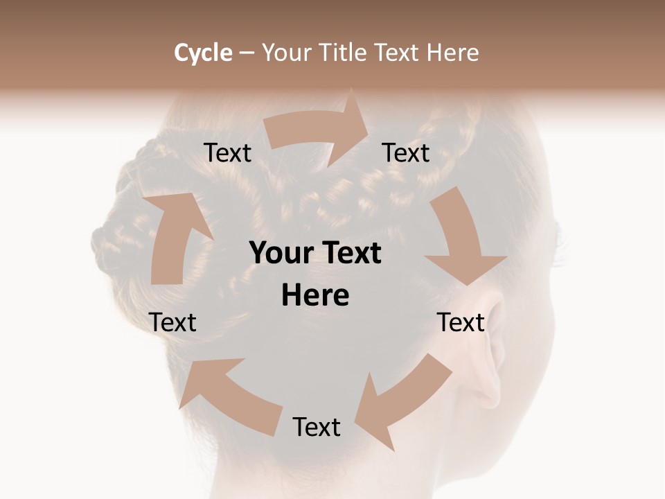 Hairstyle Hair Female PowerPoint Template