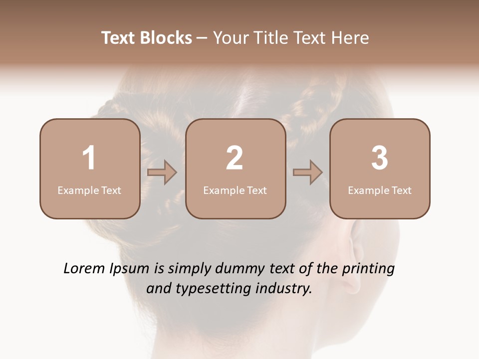 Hairstyle Hair Female PowerPoint Template