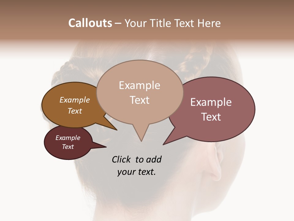 Hairstyle Hair Female PowerPoint Template