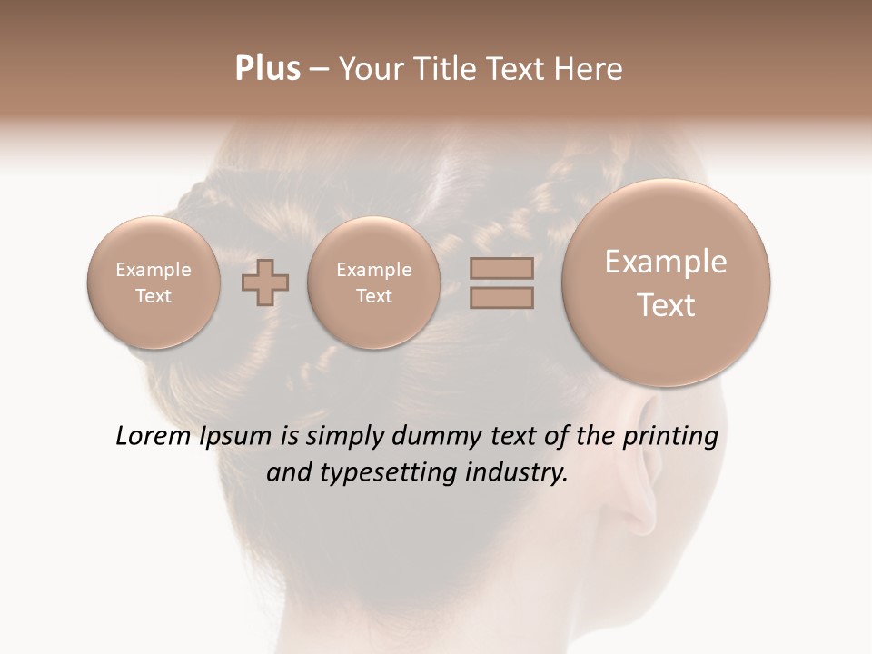 Hairstyle Hair Female PowerPoint Template