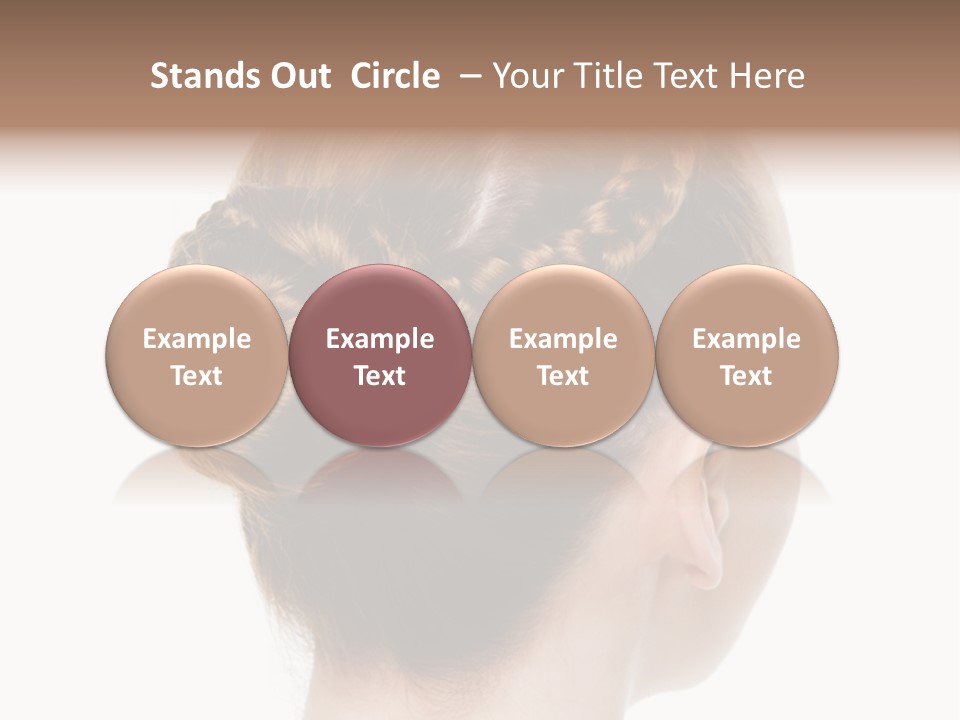 Hairstyle Hair Female PowerPoint Template