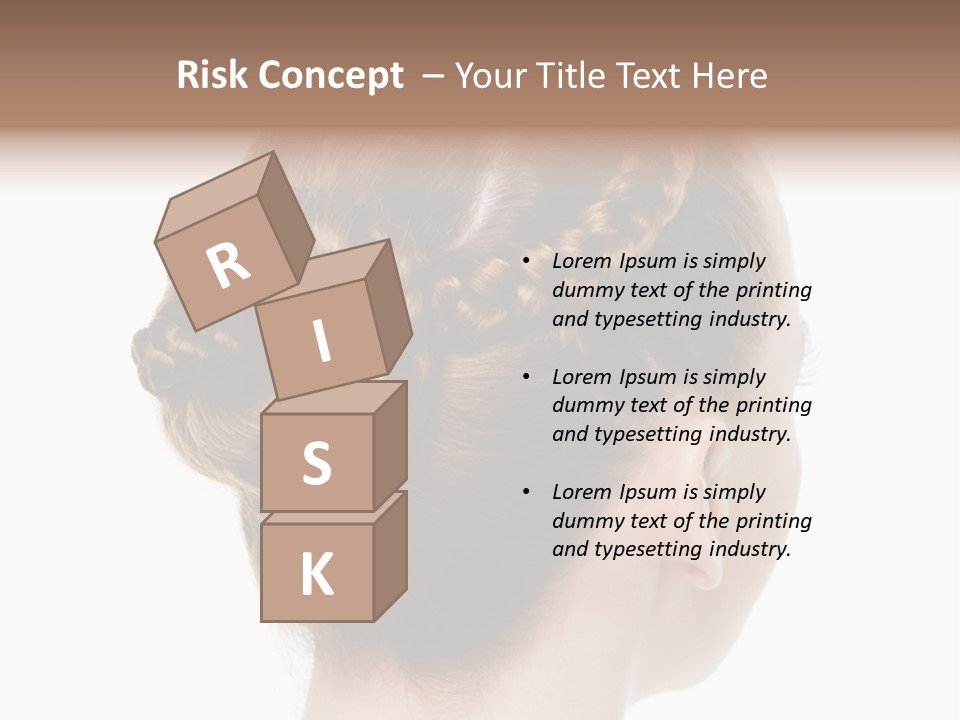 Hairstyle Hair Female PowerPoint Template